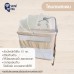 SNOW OWL™ เซ็ทเตียงนอนเด็ก All in One (ขาโยก)สี BEIGE  + เบาะนอนระบายอากาศ Gentle FlowZz ขนาด 50x87  